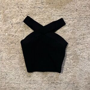 Aritzia Babaton Sculpt Knit Criss Cross tank